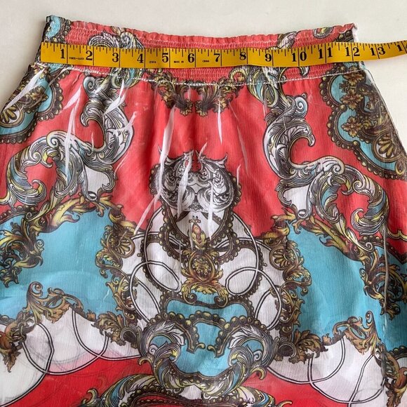Crimson Ivy Bohemian Sheer Skirt Size L - Picture 6 of 7